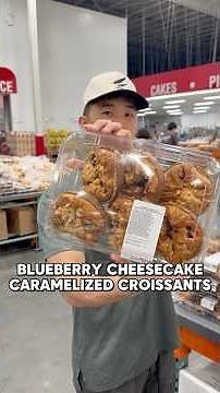 Rating the VIRAL Blueberry Cheesecake Caramelized Croissants from Costco