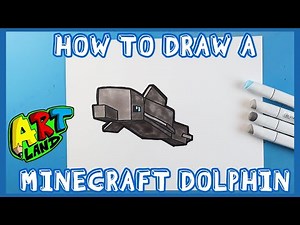 How to Draw a MINECRAFT DOLPHIN
