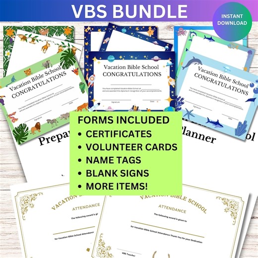 VBS Planner Printable Bundle: Church Event Organizer (digital Download) - Etsy
