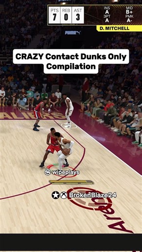 CRAZY Contact Dunks Only! #gaming #NBA2K26 #nba2k #fypシ #reels | Darkblaze Gaming