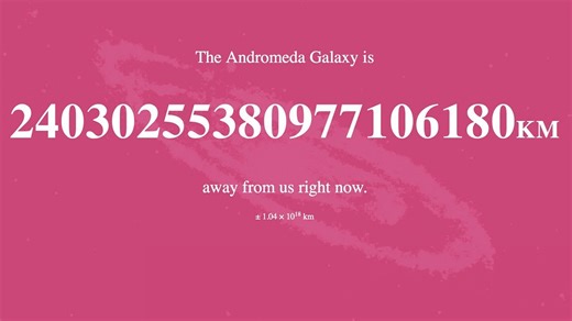 Interactive map shows how far away Andromeda is