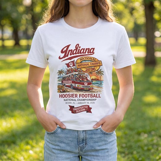 Indiana Hoosiers National Championship 2026 Tee | College Football | Gildan 5000 - Etsy