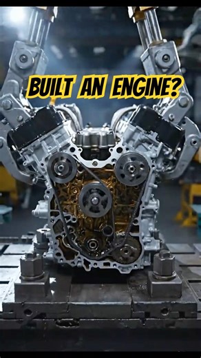 Building a Engine From Scratch 30 Seconds #construction #machinestory #technology #engineering