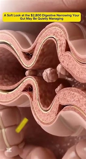 Digestive Narrowing (Stricture) Explained 😳🩺 (Inside Your Gut Animation) | #shorts