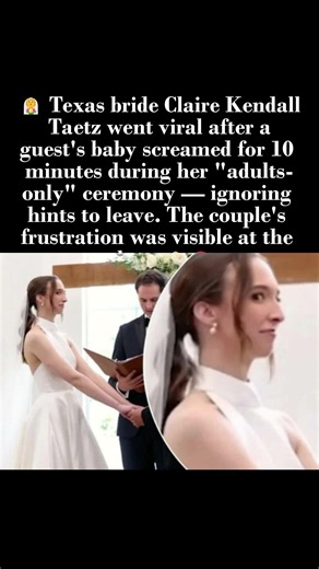 Bride's Adults Only Wedding Interrupted by Guest's Baby — Viral TikTok #wedding #adultsonly