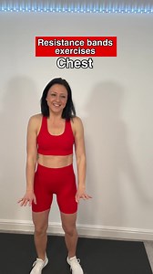 Bands Chest Exercises for Home Workouts #bands #bandsexercises #chestworkout #chestday #fitgirls #homeworkout #viralreels | Go with JO Fitness