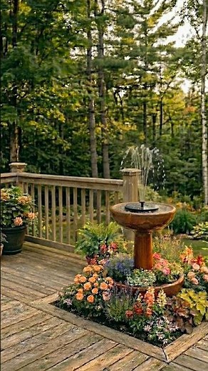 DIY Backyard Fountain Setup : Empty Space to Beautiful Fountain Garden 😍