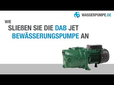 Anschließen der DAB Jet Gartenpumpe