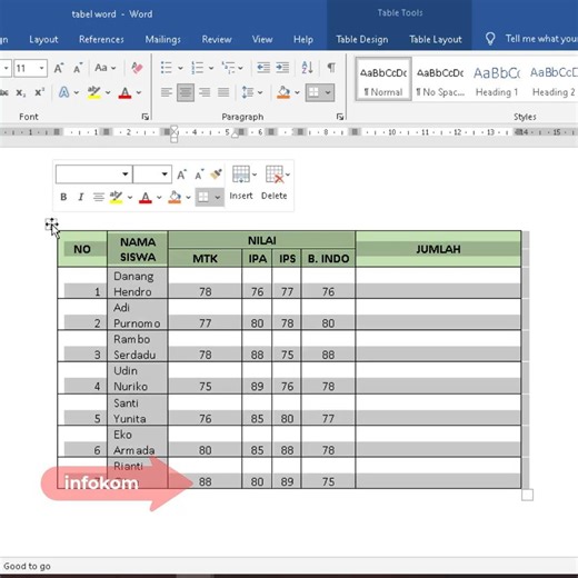 616 Quick table tidy up