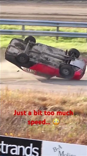 Saab välter i kurvan – för hög fart i Skene 💥 #folkrace