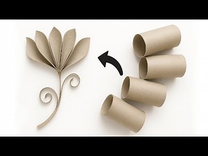 Awesome Craft Idea with Toilet Paper Rolls ♻️ Greeting Card With Paper Flower / Easy DIY Tutorial 😍