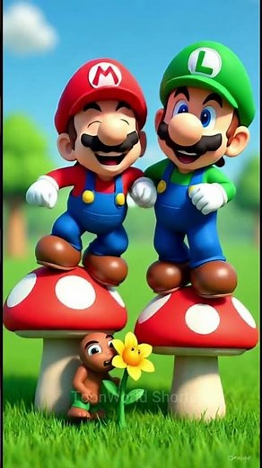 😂 Mario & Luigi vs. The Sneezing Flower 🌸🤧 | Funny Cartoon Short