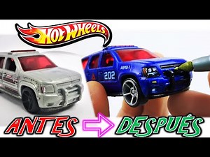 Aprende a Personalizar tus autos HOT WHEELS con MARCADORES #2 | how to CUSTOM HOTWHEELS DIY