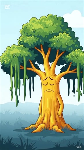 “The Lonely Tree’s Tale” 🌳💔“The Sad Life of a Tree