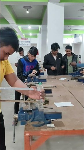 ITI Fitter Trade Practical | Workshop में काम करते हुए #shorts