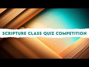 Scripture Class Quiz Competition | AGSTC | 20.10.2023