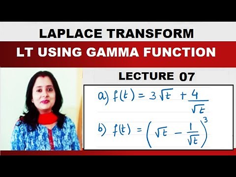 Laplace Transform 07 –Laplace Transform Using Gamma Function with Examples
