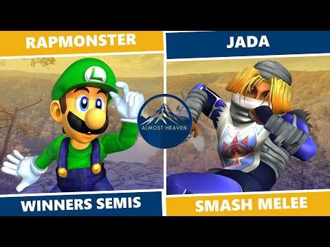 Almost Heaven 7: Winners Semis - RapMonster (Luigi) Vs. Jada (Sheik) SSBM