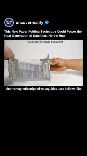 Tech: New Paper Folding Origami Technique Could Power Next Generation of Satellites #tech #shorts