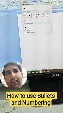 Bullets and Numbering in MS Word#windows #msword #shorts #shortsvideo #shortsfeed #trending #asmr