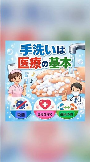 手洗いは医療の基本！何度やっても、やっぱり「手洗い」 が最強の武器！🧼✨ #看護 #介護