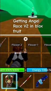 Getting Angel Race V2 #roblox #bloxfruits 🦖🦖🦖