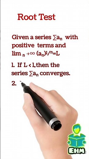 Root test #series #sequence #seriea #chemistry #physics #bscmaths #science #ktumaths #ktutuition #cs