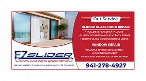 When your windows and slider doors aren't working properly, there's just one team to call. Since 1978, EZ Slider has been the trusted repair team in Sarasota, FL, and beyond. As a locally owned and operated business, we take pride in our craft, treating every home as if it were our own. | EZ Slider