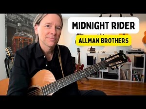Learn Midnight Rider by the Allman Brothers on Acoustic Guitar with solo! Tabs available