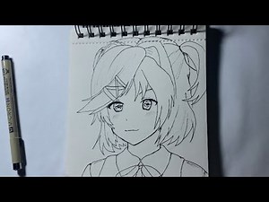 How to draw Natsuki From Doki Doki Literature Club