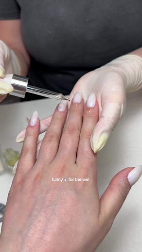 Long Natural Nails Transformation with Funny Bunny Gel Manicure