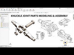 SOLIDWORKS KNUCKLE JOINT PART MODELING AND ASSEMBLY