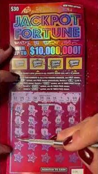 JACKPOT FORTUNE NEW YORK LOTTERY SCRATCH OFF TICKET!