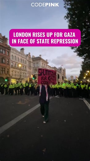 145K views · 10K reactions | CODEPINK Britain joined the Palestinian Youth Movement's call for London to rise up for Gaza! While the British state continues to repress activists in solidarity with Palestine, we refuse to be intimidated. SHUT IT DOWN FOR PALESTINE | CODEPINK: Women For Peace | Facebook
