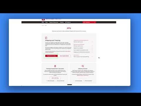 How to get your Australia Post API