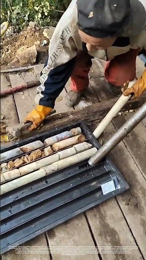 Extract drilled core samples