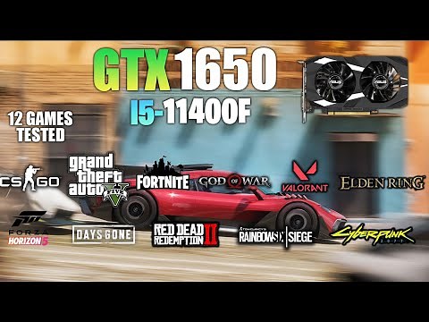 GTX 1650 + i5 11400F : Test in 12 Games - GTX 1650 Gaming