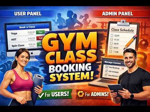 Gym Class Booking System Web App | User & Admin Panel (Full Demo