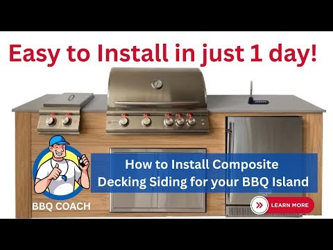 DIY Outdoor Kitchen How to install composite decking siding