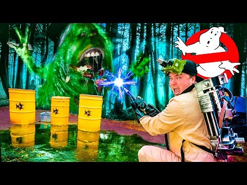 24 Hour Ghost Busters Box Fort Van! Capturing Scary Slime Monsters With Ghost Gadgets!