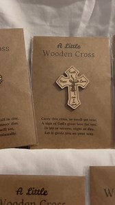 Wood Pocket Cross | Comfort Gift | Prayer | Religious | Thinking of You | Christian Encouragement | Baptism Gifts | Easter Gift | Communion - Etsy