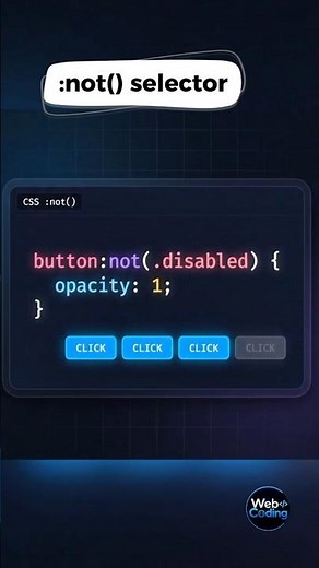 3 CSS Selectors You're Not Using #htmlcss #shorts