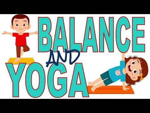 Balance and Yoga Stretching Exercises- 5 minute PE Class Cool Down or Station Activity
