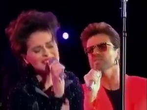 Queen George Michael & Lisa Stansfield These Are The Days Of Our Lives (different camera angle- Freddie Mercury Tribute 1992) | I love Queen forever
