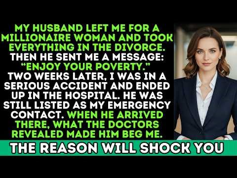 My Husband Left Me For A Millionaire, Texted ＂Stay Poor＂ — Then Doctors Revealed