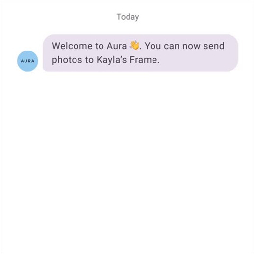 Aura on Instagram: "Introducing text to frame, a new Aura feature that makes it even easier for loved ones to share photos to your frame. If they can text, they can share—no app required. Text to frame is available for iOS and Android users with a US phone number in the United States. Try it today!"