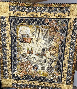 Steampunk Throw Quilt - Etsy