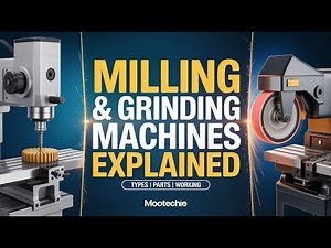 Milling and Grinding Machines Explained | Types, Parts & Working | MooTechie