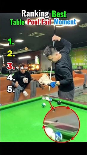 Ranking the best table pool fail moments 🫡#shorts