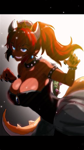 New post it’s bowsette this is old but I decided to finish it and post it #artistsoftiktok #artfyp #bowsette #fanart #digitalartist